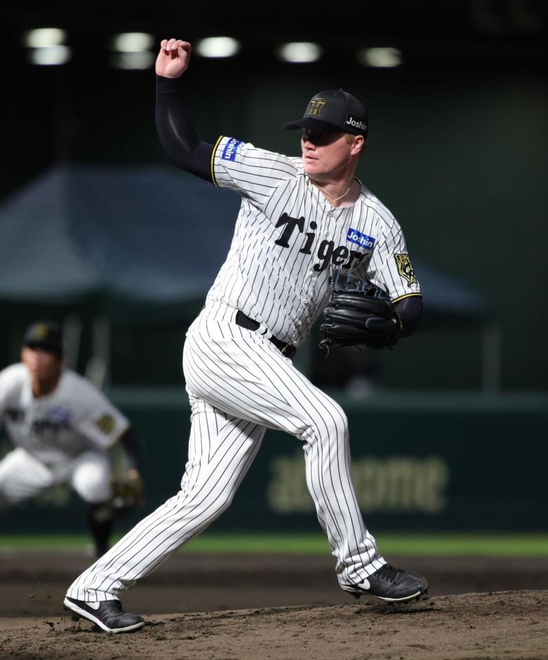 　好投するネルソン（撮影・坂部計介）