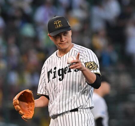 　１回、桑原を三振に仕留めた大竹（撮影・西田忠信）