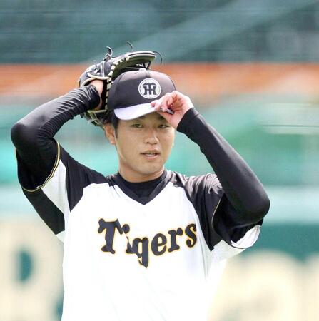 　巨人戦へ向け調整する高橋（撮影・北村雅宏）