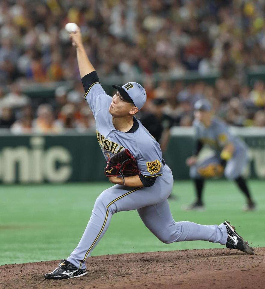 　５回から登板した畠（撮影・佐々木彰尚）