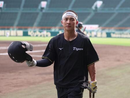 　打撃練習する熊谷（撮影・北村雅宏）