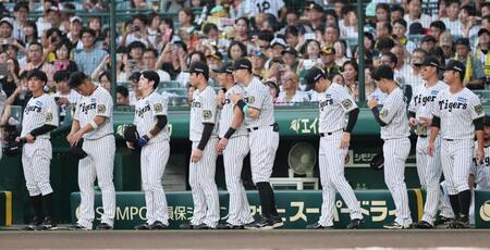 　近本は今季初のベンチ外となった（撮影・田中太一）