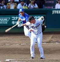 　５回、ネルソンは川越を投ゴロに打ち取る（撮影・山口登）