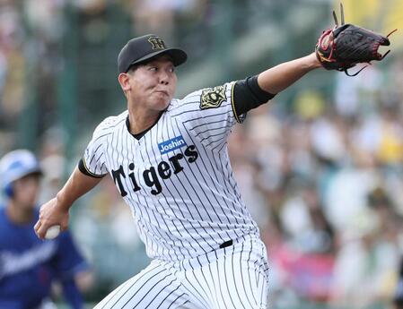 　８回を無失点に抑える畠（撮影・田中太一）