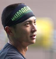 　引き締まった表情を見せる熊谷（撮影・北村雅宏）