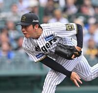 　６回から登板する椎葉（撮影・西田忠信）