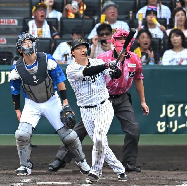 阪神・大山 2戦ぶり豪快11号弾「まだ先がある」CSへルーキー竹田