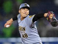 　７回を無失点に抑える茨木（撮影・田中太一）