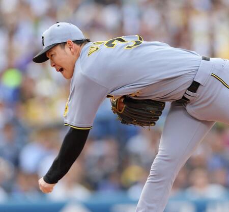 　７回、力投する及川（撮影・棚橋慶太）