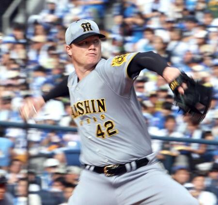 　先発し、投げ込むネルソン（撮影・田中太一）