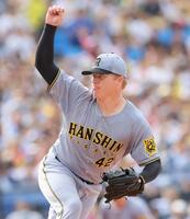 　力投するネルソン（撮影・棚橋慶太）