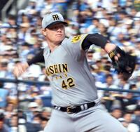 　先発し、投げ込むネルソン（撮影・田中太一）