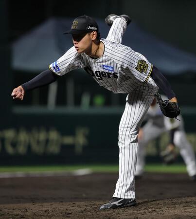 　粘りのピッチングで５回を投げ抜いた早川（撮影・坂部計介）