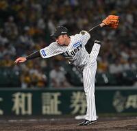 　９回を無失点で締めた石井（撮影・西田忠信）