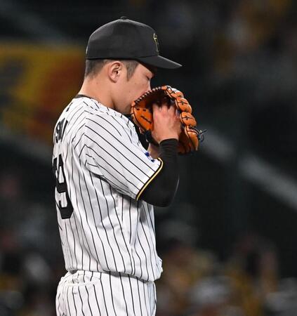 　投球前に集中力を高める石井（撮影・西田忠信）