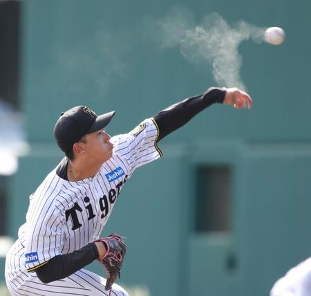 　好投する先発の門別（撮影・坂部計介）