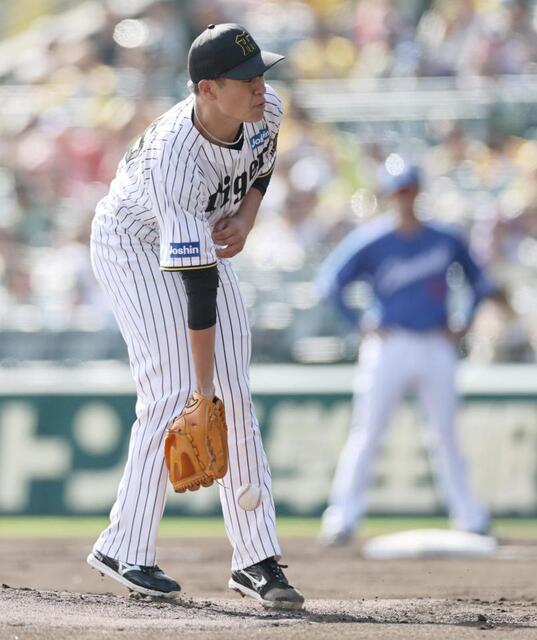 阪神 大竹耕太郎に打球直撃のアクシデント 前夜は村上頌樹に2度…才木