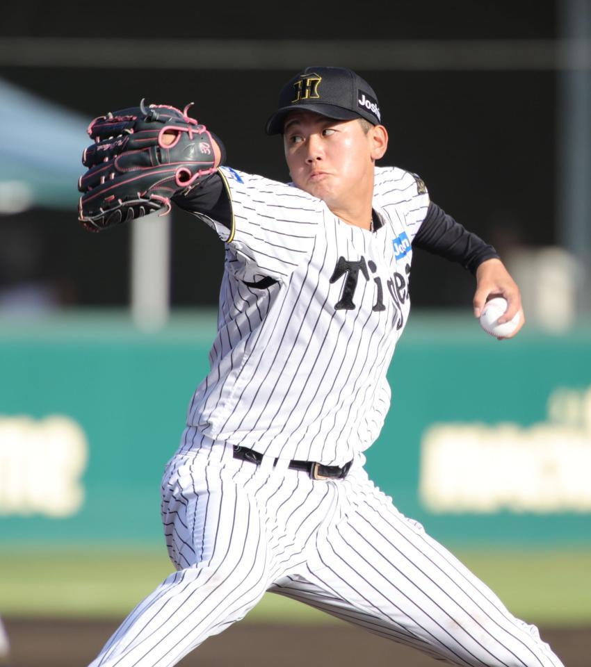 　６回１失点と粘りのピッチングを見せた門別（撮影・坂部計介）