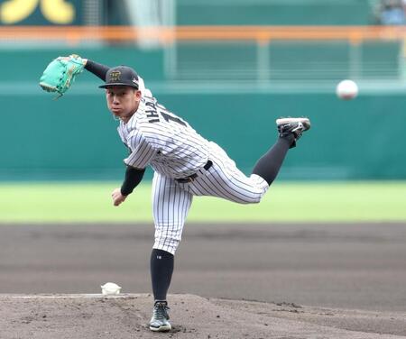 　先発し力投する伊原（撮影・北村雅宏）