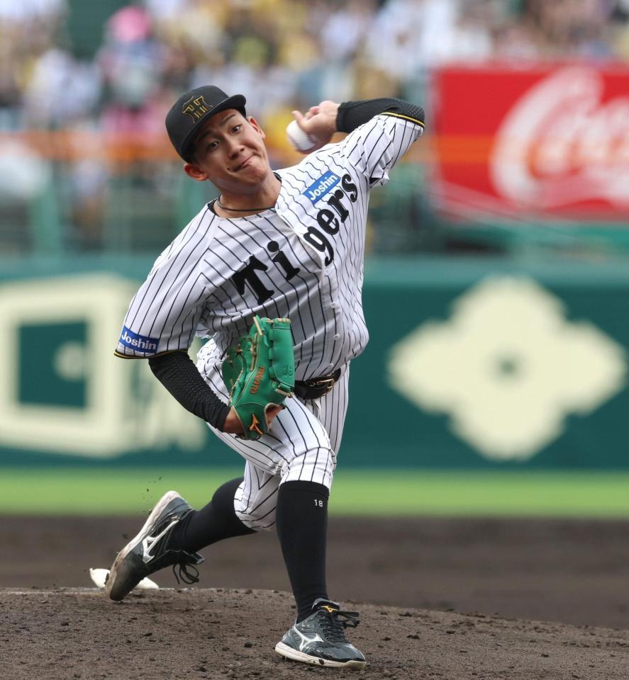 　先発し力投する伊原（撮影・北村雅宏）