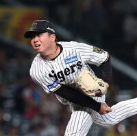 　先発し力投する村上（撮影・北村雅宏）