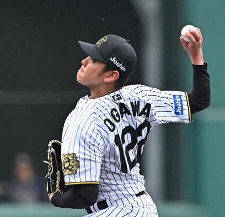 　６回に登板する小川（撮影・西田忠信）