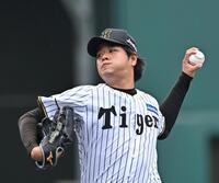 　２番手で力投する高橋（撮影・西田忠信）