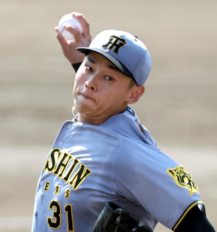 　先発し、力投する早川（撮影・田中太一）