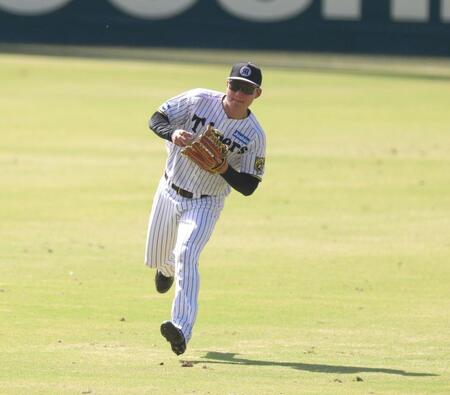 　シートノックに励む森下（撮影・北村雅宏）