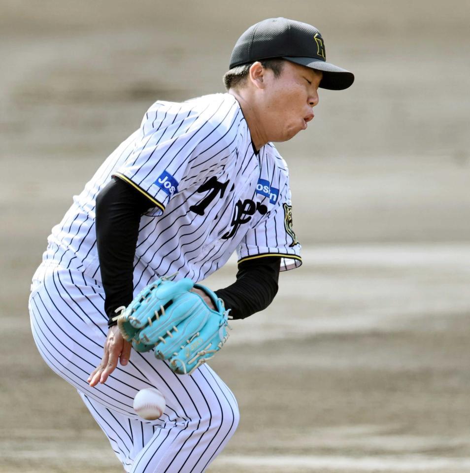 阪神・村上 2回1失点も「しっかりイニング投げられた」フェニックス