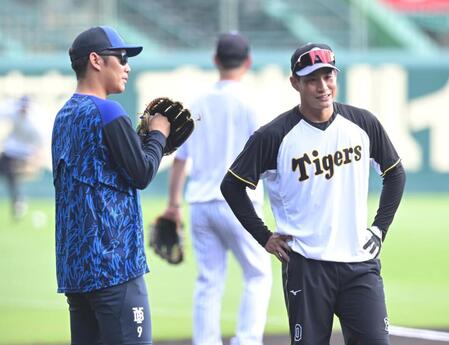 【写真】決戦前に木浪と京田が交流　青森山田の同級生　深い絆が伝わる一コマ