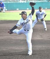 　２番手で登板した松原