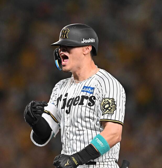 阪神・佐藤輝 初回先制打＆八回同点打 森下サヨナラ弾「いやぁ、しびれ