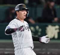 　３回、適時打を放った大山（撮影・田中太一）