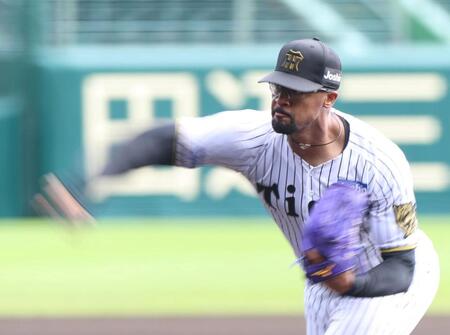 　シート打撃に登板するデュプランティエ（撮影・北村雅宏）