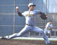 　２番手で登板した石黒