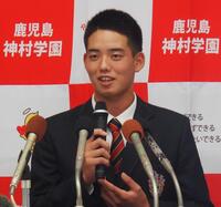 　「大谷選手と対戦したい」と目標を語る早瀬