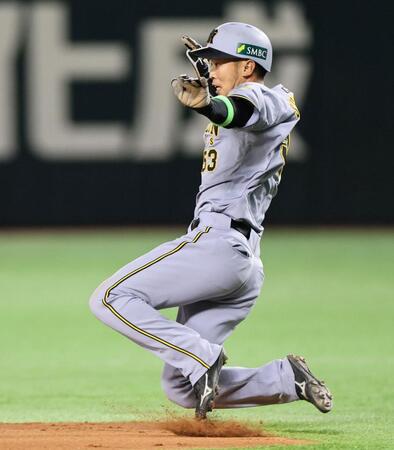 　５回、二盗を決める島田（撮影・田中太一）