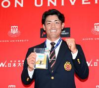 阪神・ドラ2谷端 鉄人ロード歩む！幼少期から憧れ金本氏番号「6