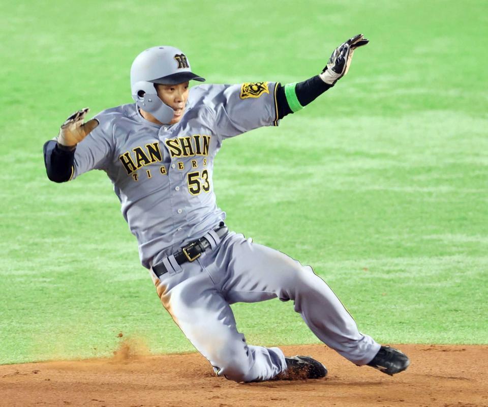 　５回、二盗を決める島田