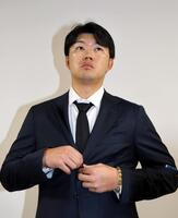 　戦力外となり心境を語る楠本（撮影・山口登）