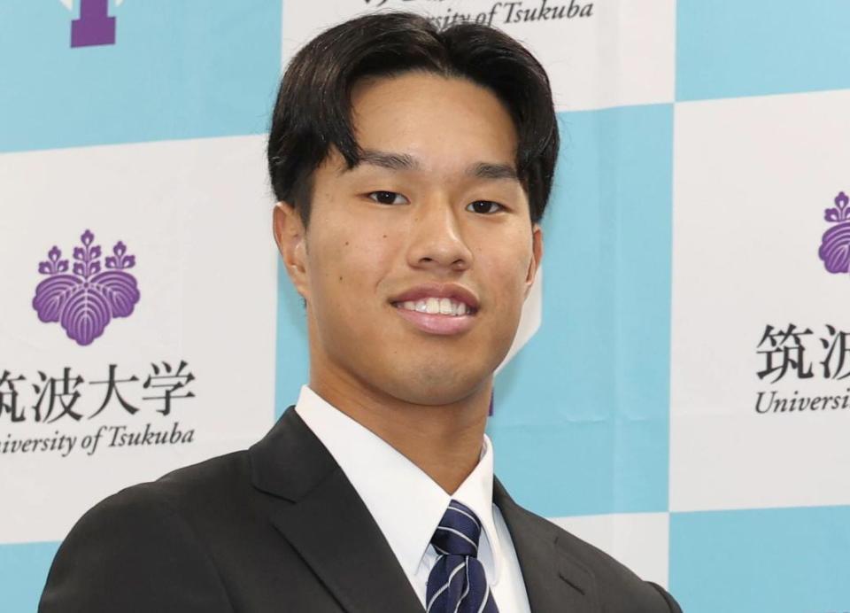 　阪神にドラフト３位指名された岡城快生