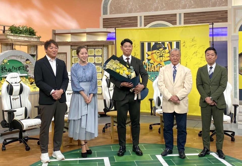 　サンテレビ「熱血！タイガース党」に出演した原口（球団提供）