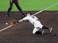 　ゴールデングラブ賞を初受賞した佐藤輝