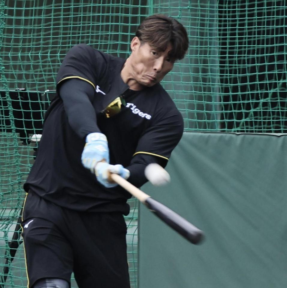 　打撃で快音を響かせる糸井ＳＡ（撮影・田中太一）