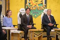 　「熱血！タイガース党」の生放送にゲスト出演した村上（撮影・金居みつよし）