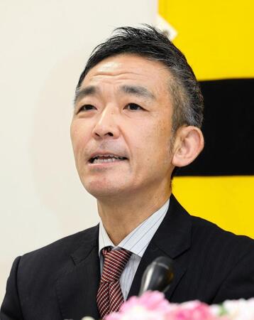 　阪神・竹内孝行球団副本部長（撮影・山口登）
