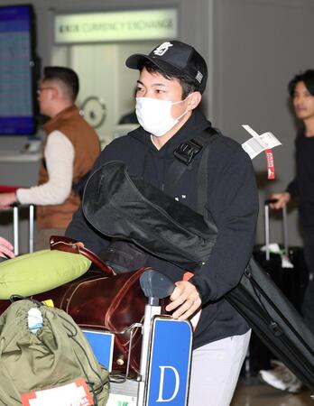 　帰国した石井（撮影・北村雅宏）