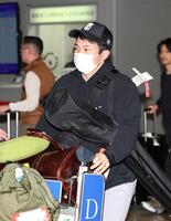 　帰国した石井（撮影・北村雅宏）