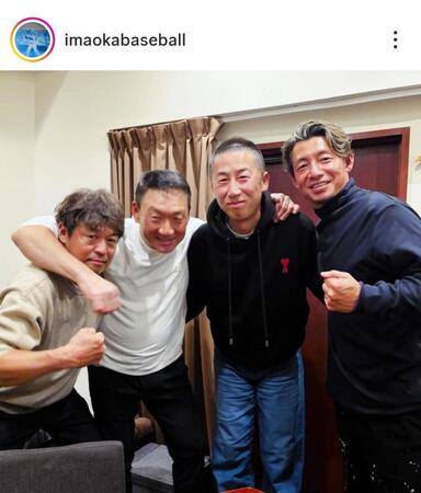 今岡真訪氏のインスタグラム（＠ｉｍａｏｋａｂａｓｅｂａｌｌ）から